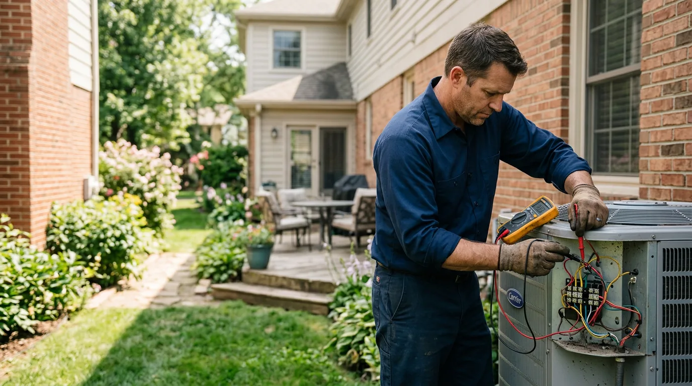 HVAC technician working near Wrightsville, GA